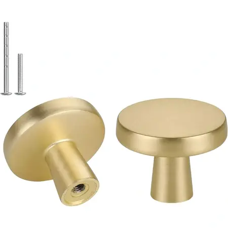 20 Pack Brushed Gold Cabinet Knobs Gold Dresser Drawer Knobs